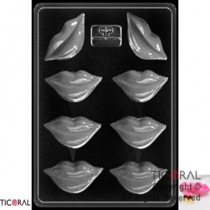 PLACA MOLDE LABIOS x 8 ART285 x 1